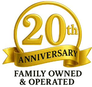 20th Anniversary - Family Owned and Operated